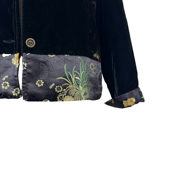 VTG White Stag Jacket Women S Velvet Velour Embroidered Cheetah‎ Animal - Picture 7 of 10